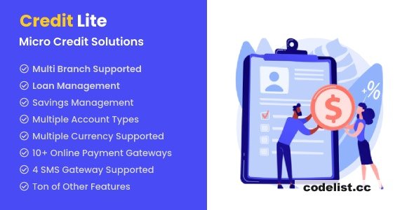 Credit Lite v1.7.1 - Multi Branch Loan &amp; Savings Management System &raquo; Premium Scripts, Plugins &amp; Mobile