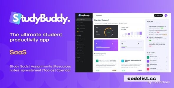 StudyBuddy SaaS v1.3.3 - Collaborative Student Productivity Tool » Premium Scripts, Plugins & Mobile