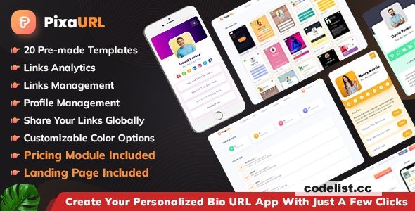 PixaURL v2.3 - Run Your Own SaaS Platform for Building Bio URL, Mini Sites, Digital Cards » Premium Scripts, Plugins & Mobile