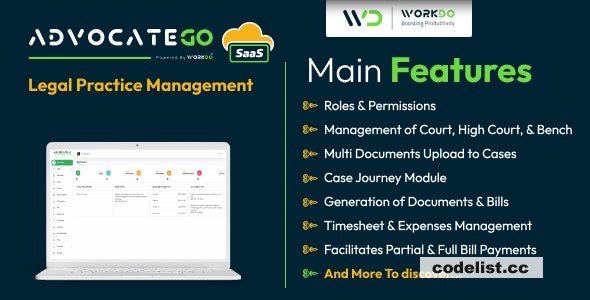 AdvocateGo SaaS v2.0.0 - Legal Practice Management - nulled » Premium Scripts, Plugins & Mobile