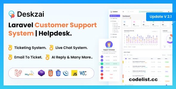 Deskzai v2.1 - Customer Support System - Helpdesk - Support Ticket - nulled » Premium Scripts, Plugins & Mobile