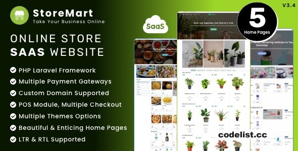 StoreMart SaaS v3.4 - Online Product Selling Business Website Builder - nulled » Premium Scripts, Plugins & Mobile