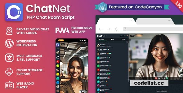 ChatNet v1.9.10 - PHP Chat Room & Private Chat Script » Premium Scripts, Plugins & Mobile