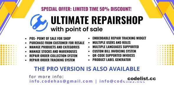 Ultimate repair shop solution with point of sale v0.6.4 » Premium Scripts, Plugins & Mobile