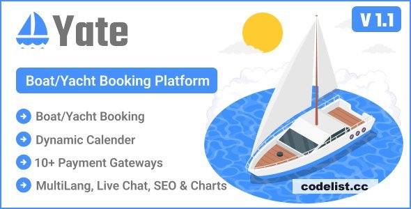 Yate v1.1 - Boat/Yacht Booking Platform » Premium Scripts, Plugins & Mobile