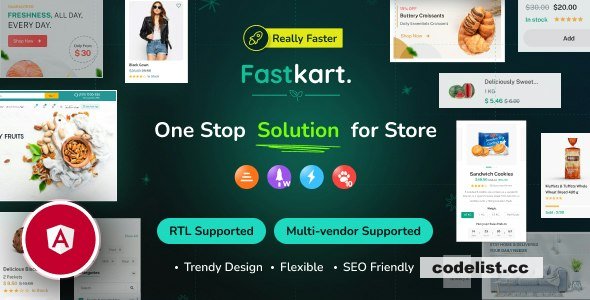 Fastkart v1.0.1 - Single or Multivendor Ecommerce with Angular & Laravel REST API » Premium Scripts, Plugins & Mobile