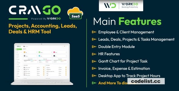 CRMGo SaaS v6.9 - Projects, Accounting, Leads, Deals & HRM Tool - nulled » Premium Scripts, Plugins & Mobile