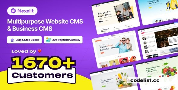 Nexelit v3.7.0 - Multipurpose Website CMS & Business CMS - nulled » Premium Scripts, Plugins & Mobile