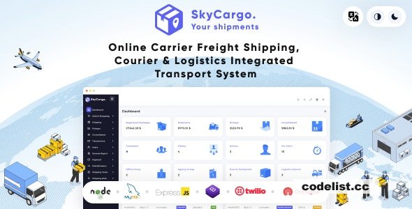 SkyCargo - An Integrated Transportation System for Freight Shipping, Courier Services, and Logistics » Premium Scripts, Plugins & Mobile