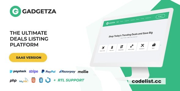 Gadgetza v2.3.0 - Deals Listing Platform (SAAS) » Premium Scripts, Plugins & Mobile