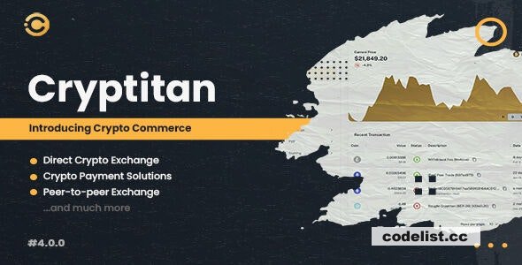 Cryptitan v5.1.1 - Multi-featured Crypto Software & Digital Marketplace » Premium Scripts, Plugins & Mobile
