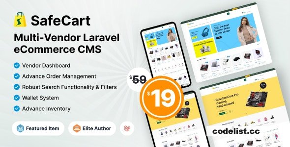 Safecart v2.0.0 - Multi-Vendor Laravel eCommerce platform » Premium Scripts, Plugins & Mobile