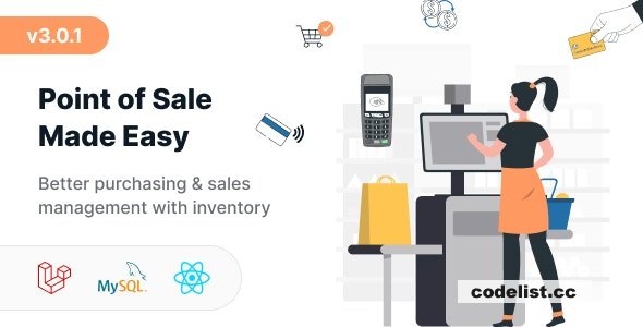 POS v3.0.1 - Ultimate POS system with Inventory Management System - Point of Sales - React JS - Laravel POS » Premium Scripts, Plugins & Mobile