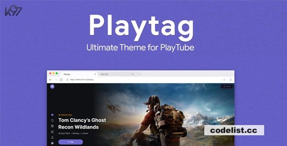 Playtag v1.0.6 - The Ultimate PlayTube Theme » Premium Scripts, Plugins & Mobile