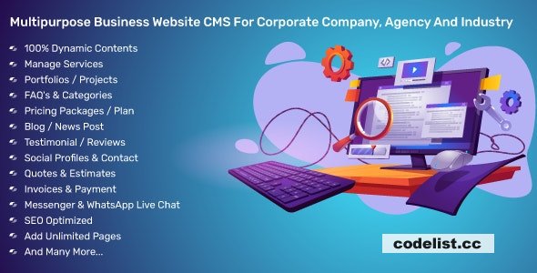 Multipurpose Business Website CMS For Corporate Company, Agency And Industry v4.2.0 » Premium Scripts, Plugins & Mobile