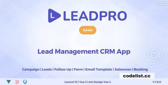 LeadPro SAAS v1.0.1 - Lead & Call Center Management CRM » Premium Scripts, Plugins & Mobile