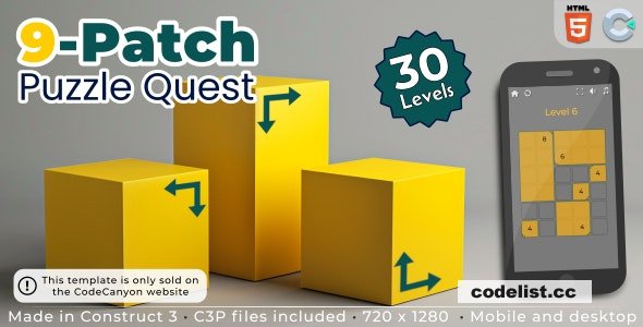 9-Patch Puzzle Quest v1.0 - HTML5 Puzzle game » Premium Scripts, Plugins & Mobile