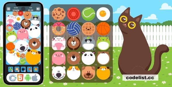 Animal Merge - HTML5 Game, Construct 3 » Premium Scripts, Plugins & Mobile