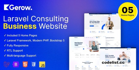 Gerow v1.7.0 - Business Consulting Laravel Script - nulled » Premium Scripts, Plugins & Mobile