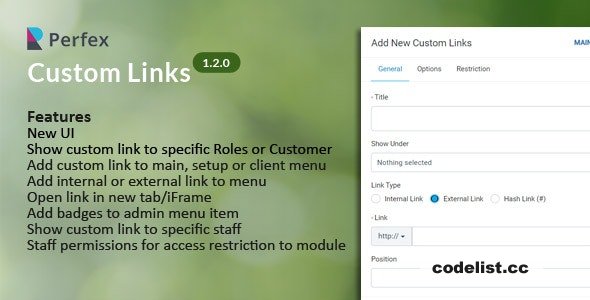 Custom Links for Perfex CRM v1.2.0 » Premium Scripts, Plugins & Mobile