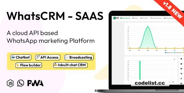 WhatsCRM v1.8 - Chatbot, Flow Builder, API Access, WhatsApp CRM SAAS System » Premium Scripts, Plugins & Mobile