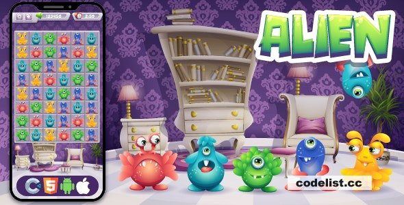 Alien Connect - HTML5 Game, Construct 3 » Premium Scripts, Plugins & Mobile