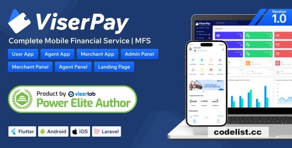 ViserPay v1.0 - Complete Mobile Financial Service - nulled » Premium Scripts, Plugins & Mobile