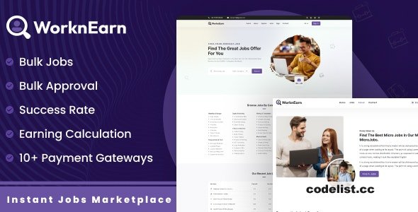 WorknEarn v1.0 - Instant Jobs Marketplace &raquo; Premium Scripts, Plugins &amp; Mobile