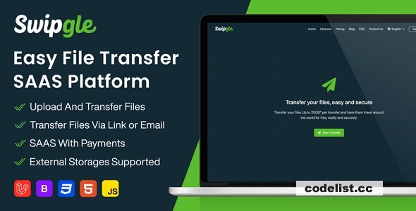 Swipgle v2.5 - Easy File Transfer (SAAS) » Premium Scripts, Plugins & Mobile