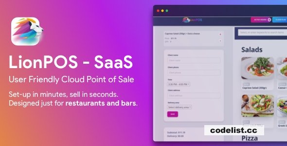 Lion POS v4.0.0 - SaaS Point Of Sale Script for Restaurants and Bars with floor plan » Premium Scripts, Plugins & Mobile