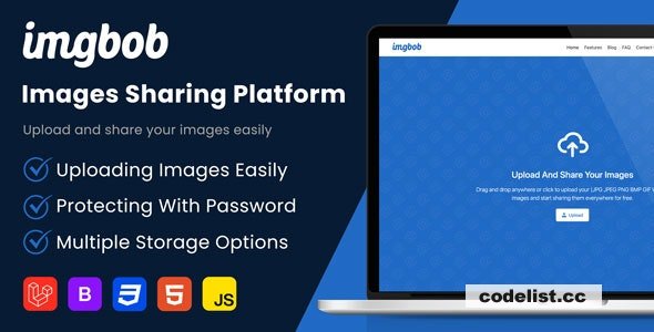 Imgbob v1.6 - Upload And Share Images Platform - nulled » Premium Scripts, Plugins & Mobile