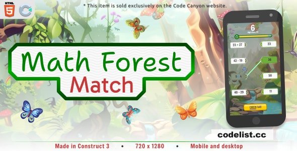 Math Forest Match v1.0 - HTML5 Educational game » Premium Scripts, Plugins & Mobile