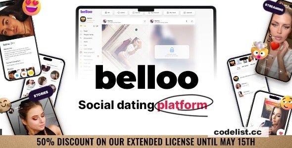 Belloo v4.4.4.2 - Complete Social Dating Software - nulled » Premium Scripts, Plugins & Mobile