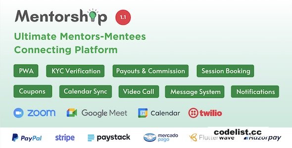 Mentorship v1.1 - Ultimate Mentors Mentees Connecting Platform - nulled » Premium Scripts, Plugins & Mobile