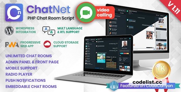 ChatNet v1.11 - PHP Chat Room & Private Chat Script » Premium Scripts, Plugins & Mobile
