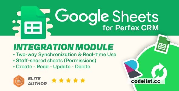 Google Sheets module for Perfex CRM - Two-way Spreadsheets Synchronization v1.1.0 » Premium Scripts, Plugins & Mobile