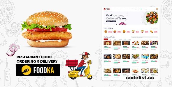 Foodka - Restaurant Food Ordering & Delivery Script Theme - 31 March 2024 » Premium Scripts, Plugins & Mobile