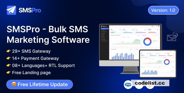 SMSPro v1.0 - Bulk SMS Marketing Software » Premium Scripts, Plugins & Mobile