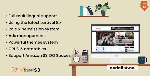LaraMag v7.4.0 - Laravel News & Magazine Multilingual System - nulled » Premium Scripts, Plugins & Mobile