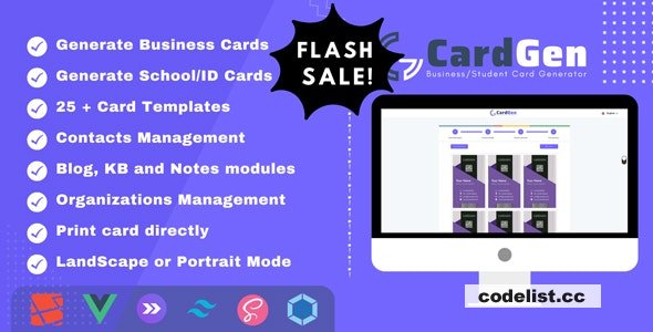 CardGen v3.6.4 - Business or ID Card Generator - nulled » Premium Scripts, Plugins & Mobile
