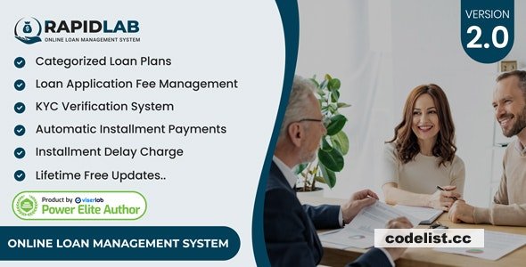 RapidLab v2.0 - Online Loan Management System - nulled » Premium Scripts, Plugins & Mobile