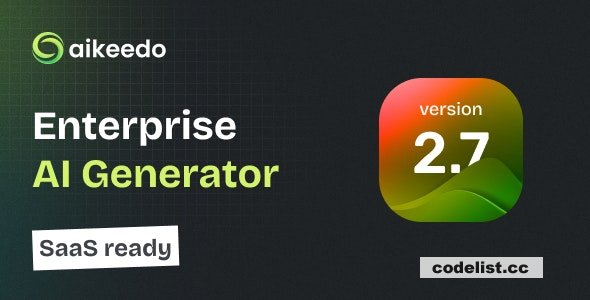 Aikeedo AI v2.7.2 - SAAS - OpenAI - AI Chat, Content, Image, Voice, Code - nulled » Premium Scripts, Plugins & Mobile