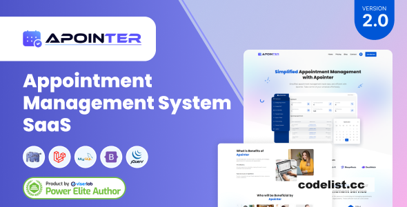 Apointer v2.0 - Appointment Management System SaaS - nulled » Premium Scripts, Plugins & Mobile