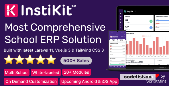 InstiKit School v4.7.0 - School Management System & School ERP - nulled » Premium Scripts, Plugins & Mobile