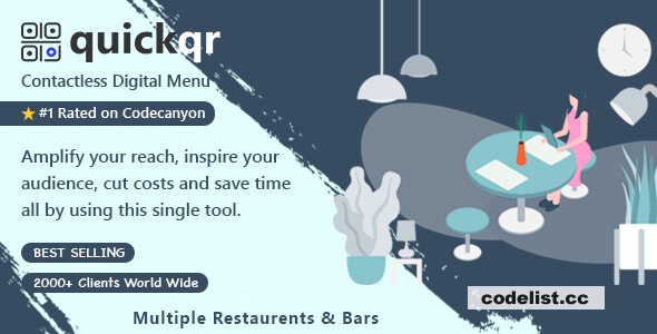 QuickQR Pro v1.3 - Saas - QR Code Restaurant Menu Maker - Laravel CMS - nulled » Premium Scripts, Plugins & Mobile