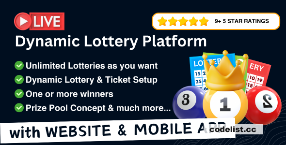 Dynamic Lottery &amp; Competition Platform v4.9 – Online Lotteries, Lucky Draws, Raffles, and Contests &raquo; Premium Scripts, Plugins &amp; Mobile