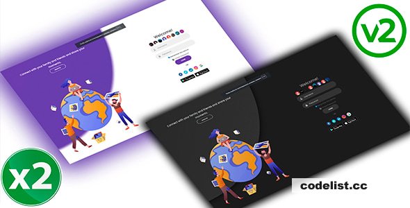Premium Welcome Page for WoWonder v2.5 » Premium Scripts, Plugins & Mobile