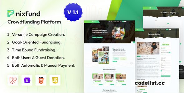PnixFund v1.1 - Crowdfunding Platform - nulled » Premium Scripts, Plugins & Mobile