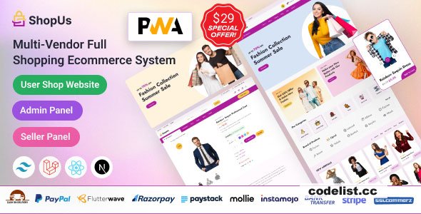 ShopUs v2.0.0 - Laravel Multivendor Fashion eCommerce Website » Premium Scripts, Plugins & Mobile