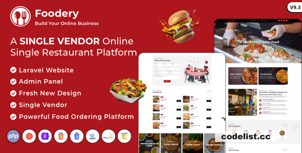 Foodefy v9.3 - Single Restaurant Online Food Ordering Laravel Website Platform - nulled » Premium Scripts, Plugins & Mobile